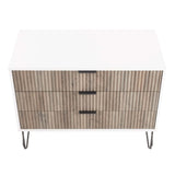 DUMBO Dresser in White and Grey by Manhattan Comfort at Eve Furniture