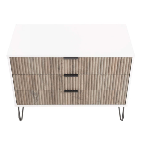 DUMBO Dresser in White and Grey by Manhattan Comfort at Eve Furniture