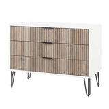DUMBO Dresser in White and Grey by Manhattan Comfort at Eve Furniture
