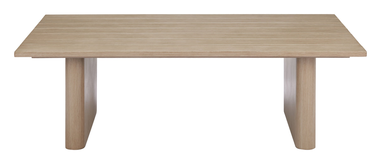 Duna Natural Outdoor Coffee Table by Zuomod at Eve Furniture