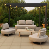 Duna Natural Outdoor Coffee Table by Zuomod at Eve Furniture
