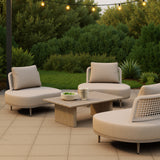 Duna Natural Outdoor Coffee Table by Zuomod at Eve Furniture