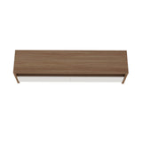 Duncan 70" TV Stand in Maple and Off White by Manhattan Comfort at Eve Furniture