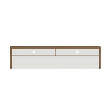 Duncan 70" TV Stand in Maple and Off White by Manhattan Comfort at Eve Furniture