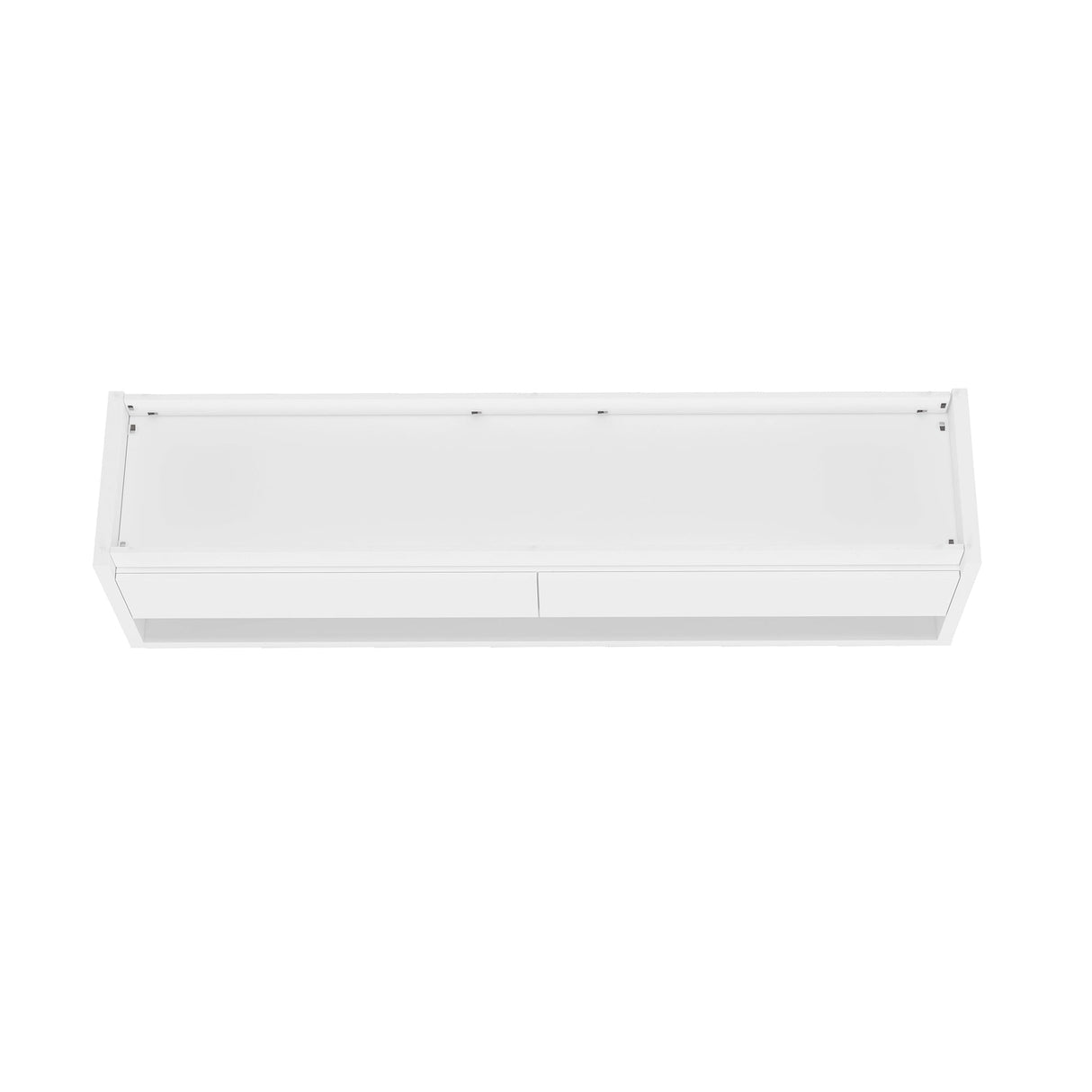 Duncan 70" TV Stand in White by Manhattan Comfort at Eve Furniture