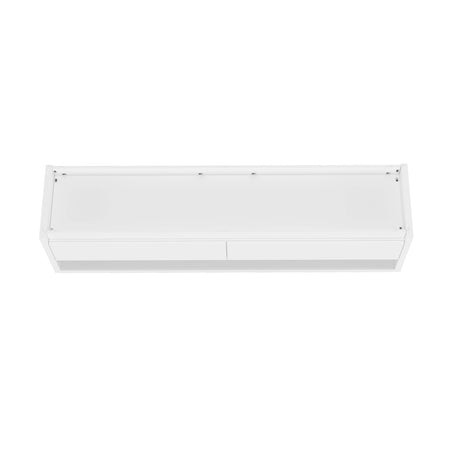 Duncan 70" TV Stand in White by Manhattan Comfort at Eve Furniture