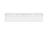 Duncan 70" TV Stand in White by Manhattan Comfort at Eve Furniture