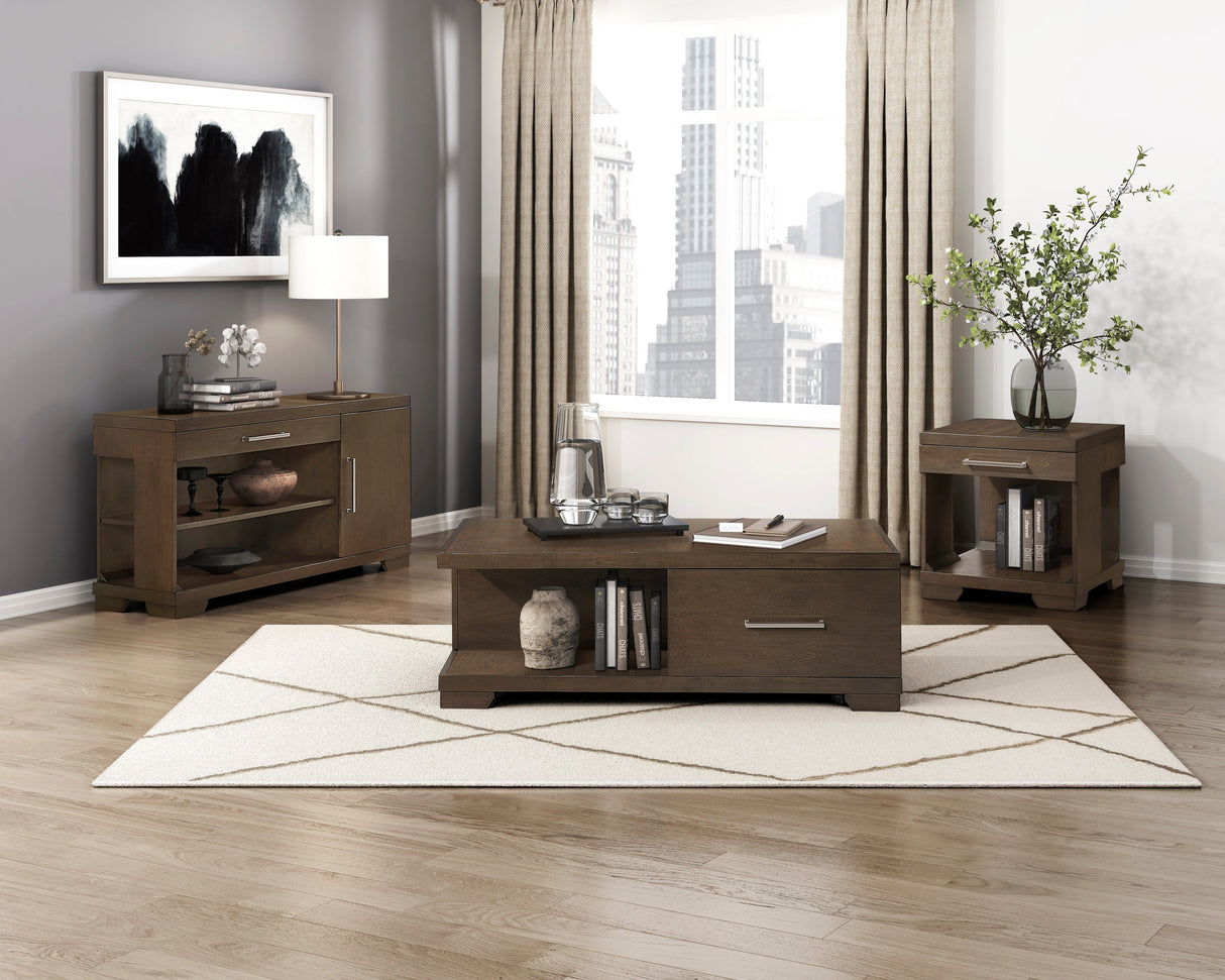 Duncan Espresso Cocktail Table