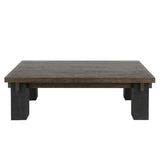 Duncan Suede Brown/Carbon Black Coffee Table by Classic Home at Eve Furniture