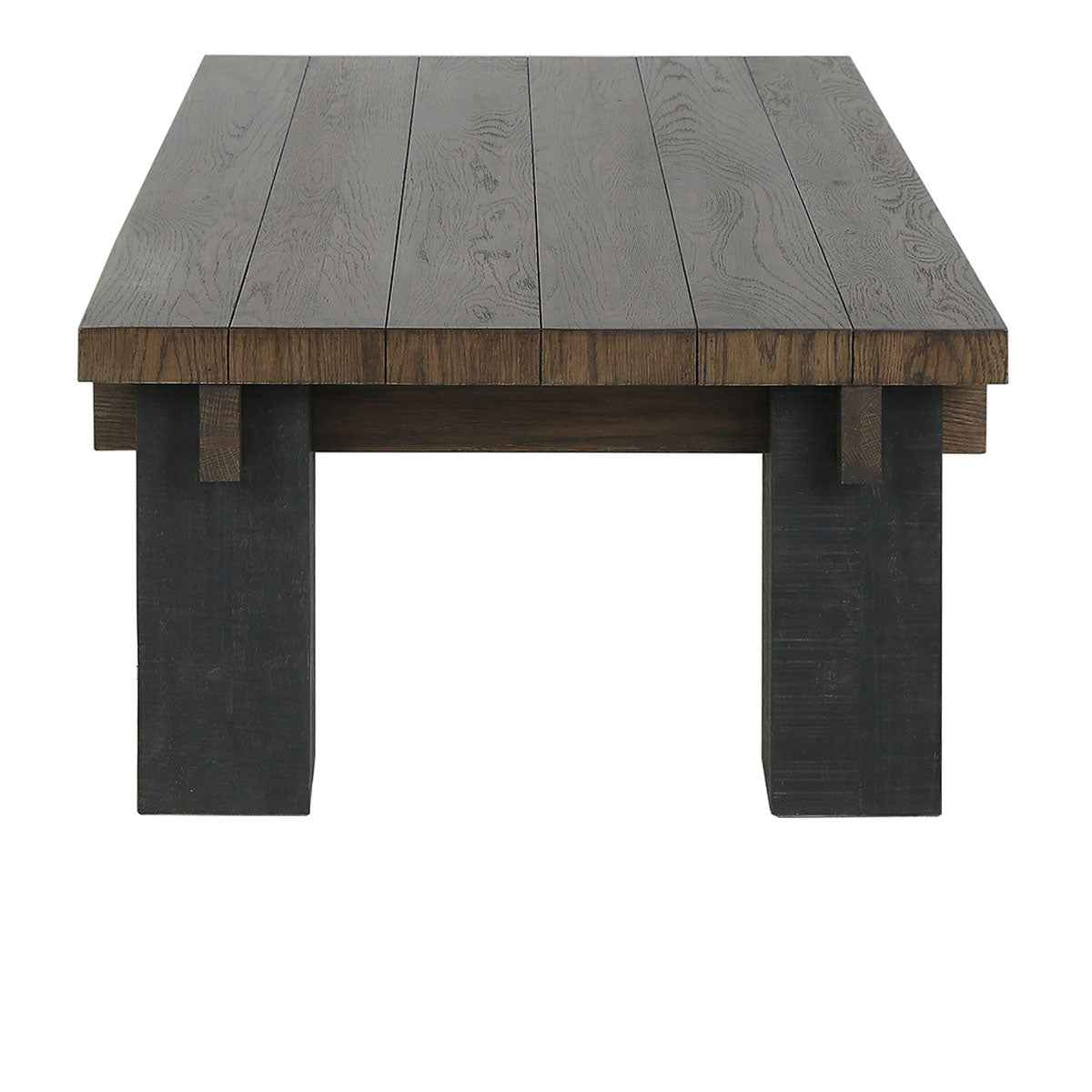 Duncan Suede Brown/Carbon Black Coffee Table by Classic Home at Eve Furniture