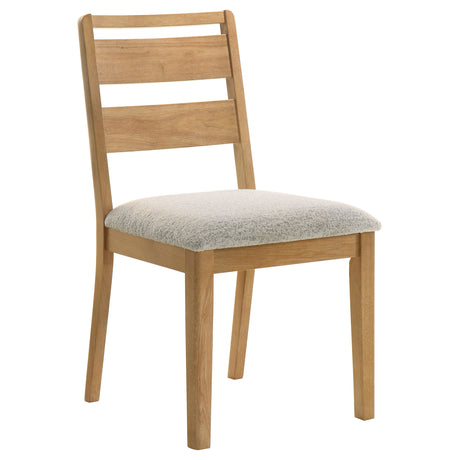 Duncan Washed Oak Ladder Back Dining Side Chair (Set of 2) by Coaster at Eve Furniture
