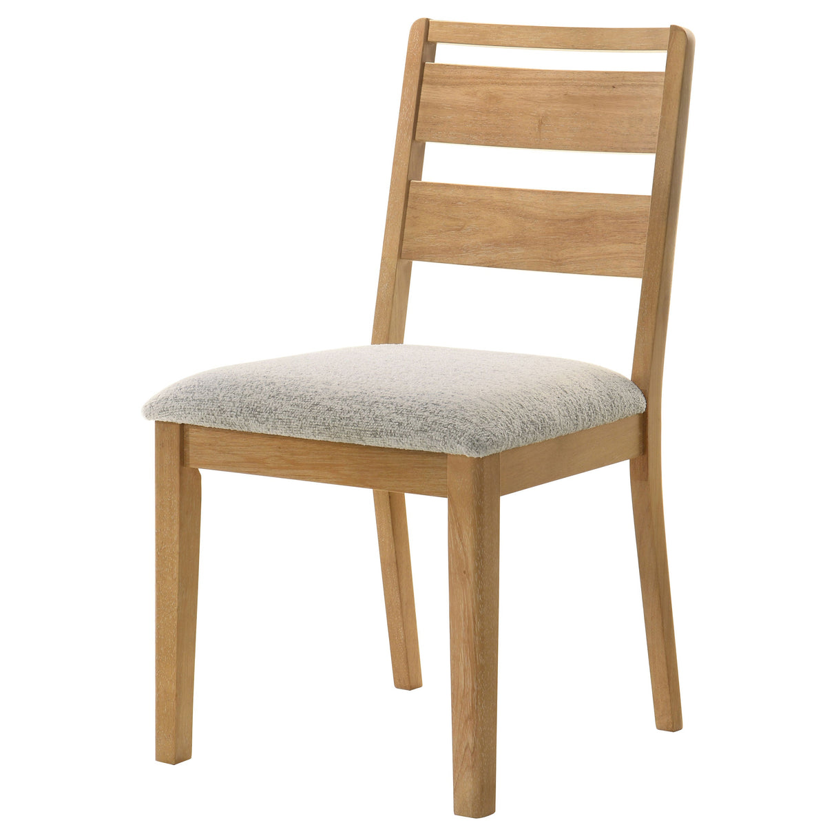 Duncan Washed Oak Ladder Back Dining Side Chair (Set of 2) by Coaster at Eve Furniture
