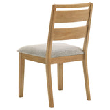 Duncan Washed Oak Ladder Back Dining Side Chair (Set of 2) by Coaster at Eve Furniture