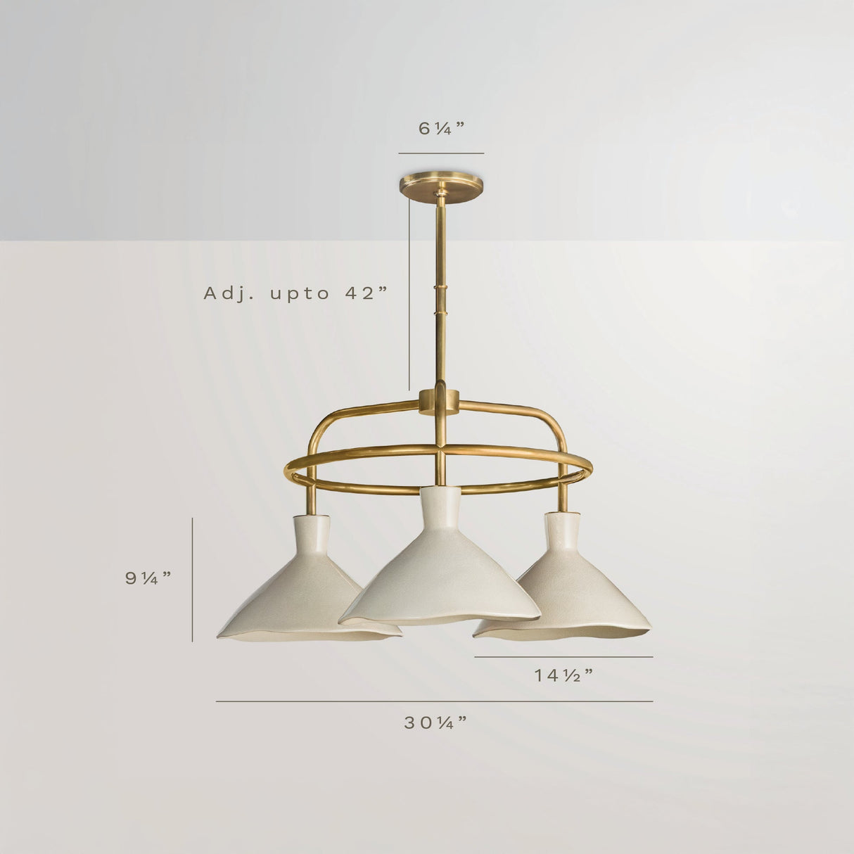 Dune 3-Light Chandelier by Co.House Designs at Eve Furniture