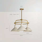 Dune 3-Light Chandelier by Co.House Designs at Eve Furniture