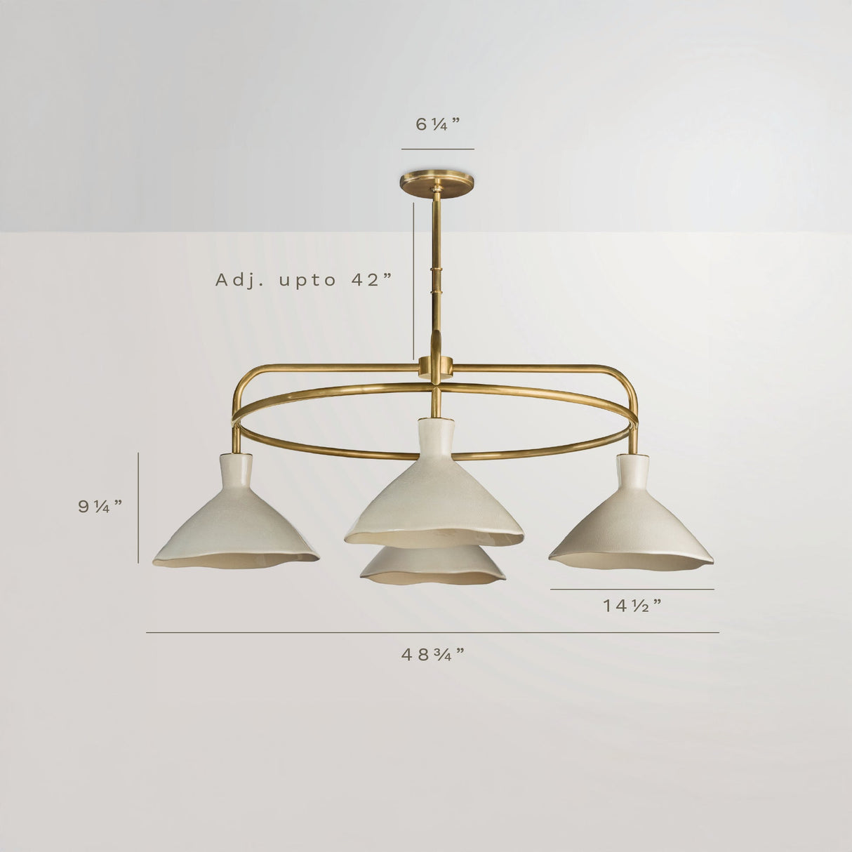 Dune 4-Light Chandelier by Co.House Designs at Eve Furniture