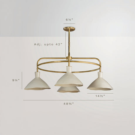 Dune 4-Light Chandelier by Co.House Designs at Eve Furniture