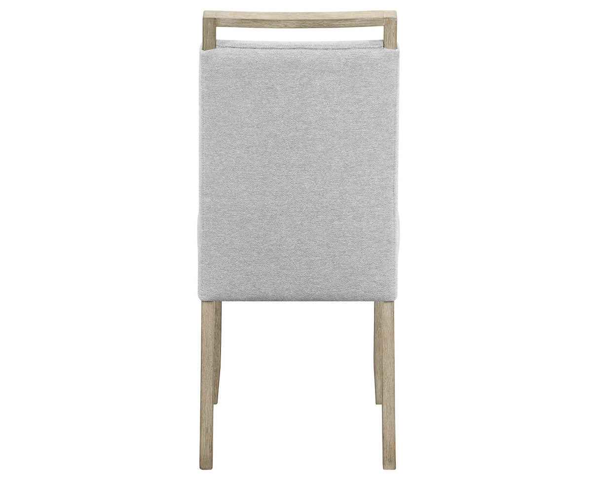 Dune Light Gray Genuine Marble Dining Set by Crown Mark at Eve Furniture