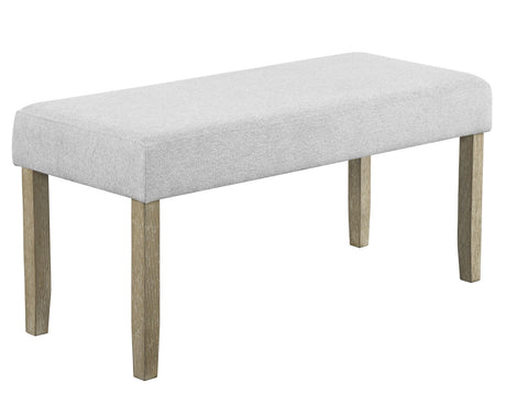 Dune Light Gray Genuine Marble Dining Set by Crown Mark at Eve Furniture