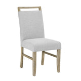 Dune Light Gray Genuine Marble Dining Set by Crown Mark at Eve Furniture