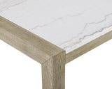 Dune Light Gray Genuine Marble Dining Set by Crown Mark at Eve Furniture