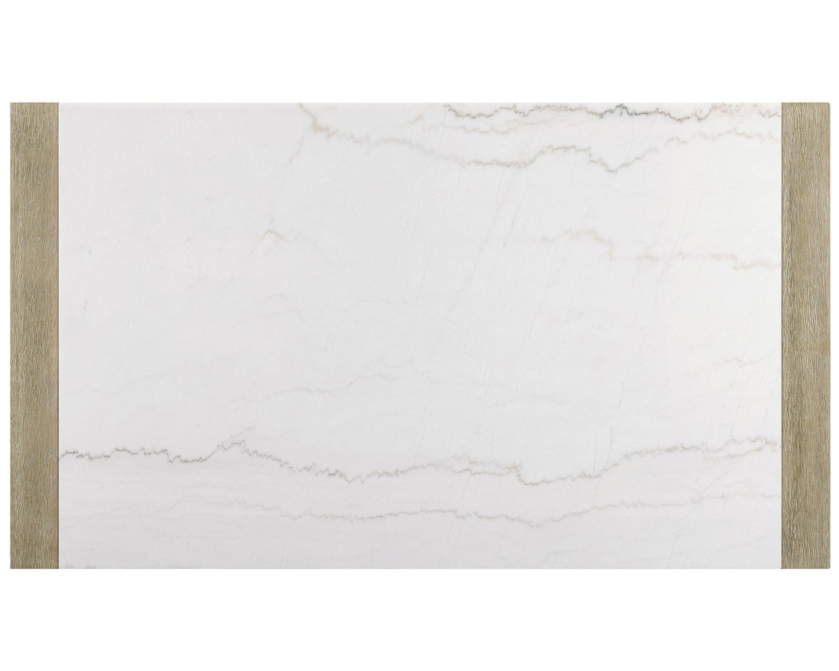 Dune Light Gray Genuine Marble Dining Table by Crown Mark at Eve Furniture