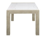Dune Light Gray Genuine Marble Dining Table by Crown Mark at Eve Furniture