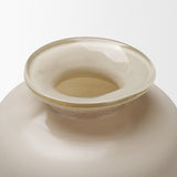 Dune Matte White Glass Vase by Mercana at Eve Furniture