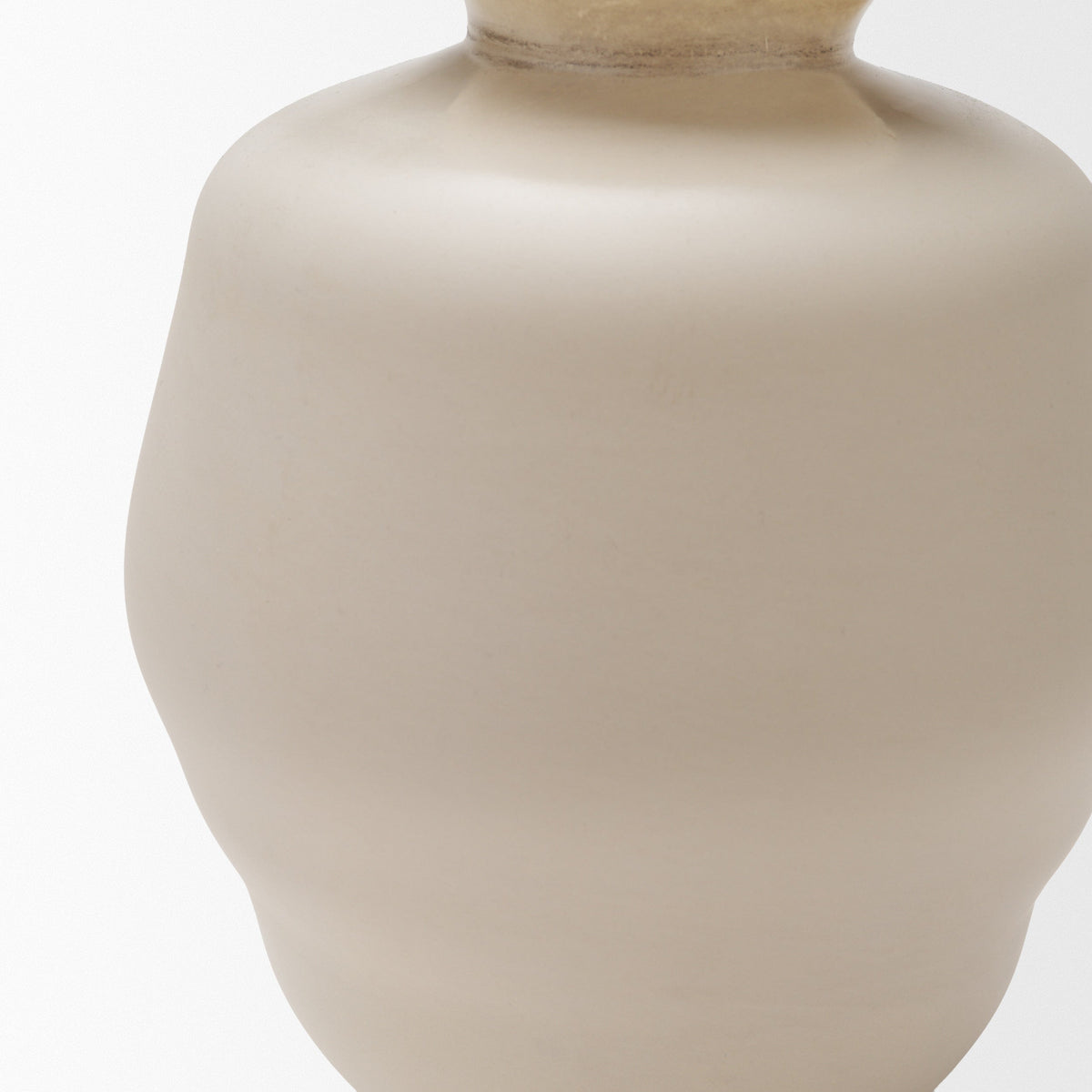 Dune Matte White Glass Vase by Mercana at Eve Furniture