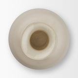 Dune Matte White Glass Vase by Mercana at Eve Furniture