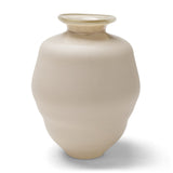 Dune Matte White Glass Vase by Mercana at Eve Furniture