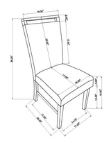 Dune Light Gray Genuine Marble Dining Set by Crown Mark at Eve Furniture