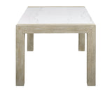 Dune Light Gray Genuine Marble Dining Set by Crown Mark at Eve Furniture