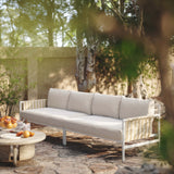 Dunes Cream Outdoor 110" Sofa by TOV Furniture at Eve Furniture