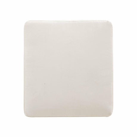 Dunes Cream Outdoor Ottoman by TOV Furniture at Eve Furniture