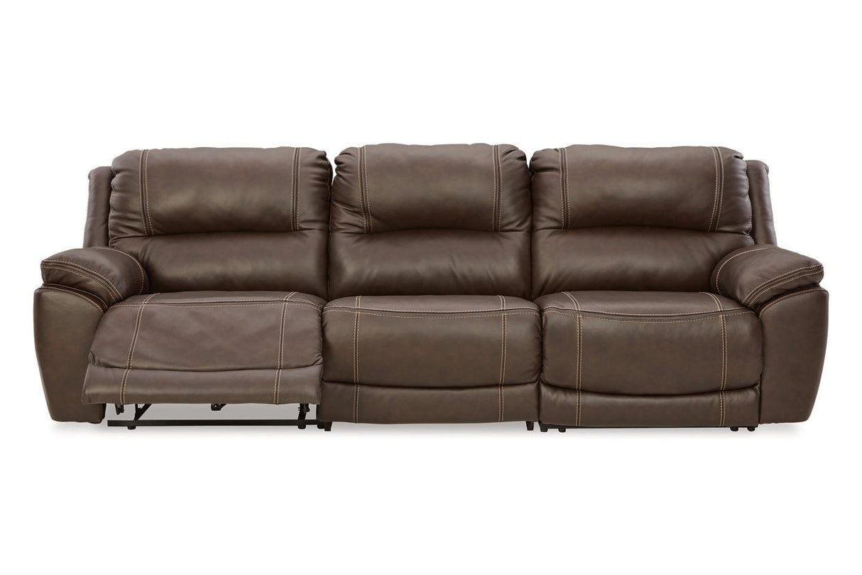 Dunleith Chocolate 3-Piece Power Reclining Sofa by Ashley at Eve Furniture