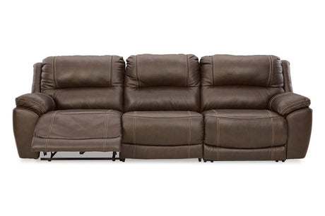 Dunleith Chocolate 3-Piece Power Reclining Sofa by Ashley at Eve Furniture