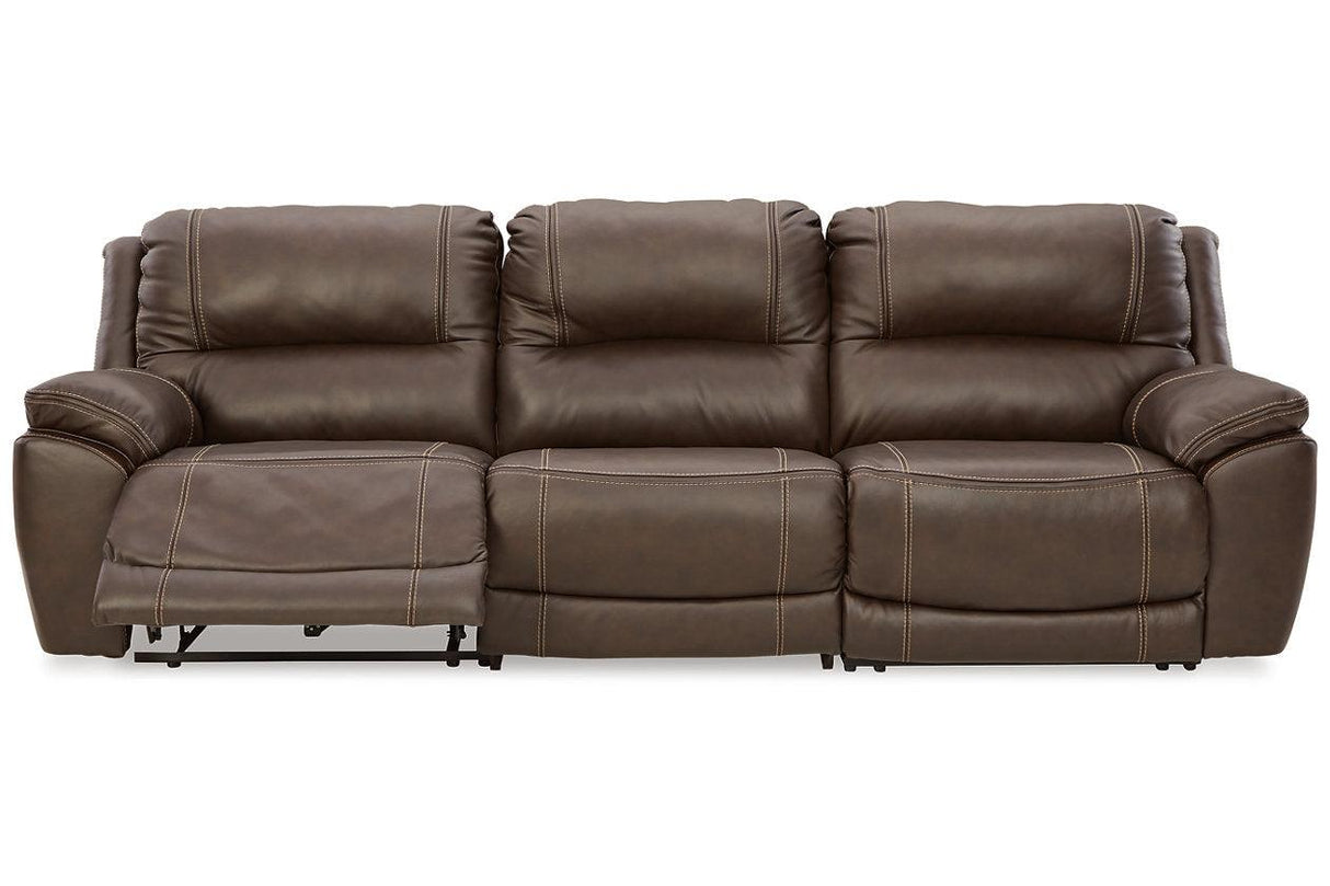 Dunleith Chocolate 3-Piece Power Reclining Sofa by Ashley at Eve Furniture