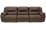 Dunleith Chocolate 3-Piece Power Reclining Sofa by Ashley at Eve Furniture