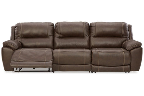 Dunleith Chocolate 3-Piece Power Reclining Sofa by Ashley at Eve Furniture