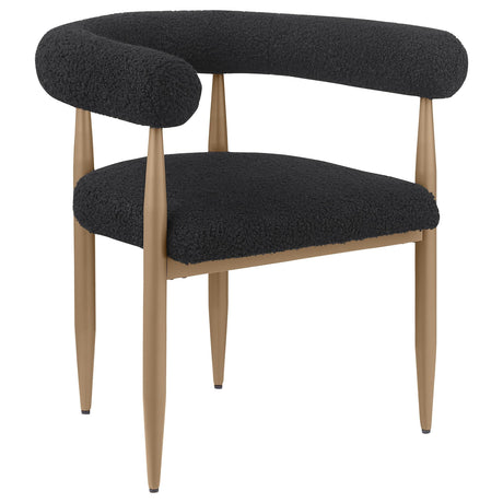 Dunmore Black Boucle Dining Arm Chair, Set of 2 by Coaster at Eve Furniture