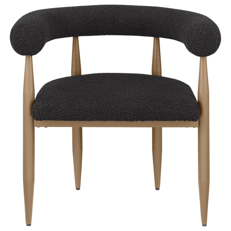 Dunmore Black Boucle Dining Arm Chair, Set of 2 by Coaster at Eve Furniture