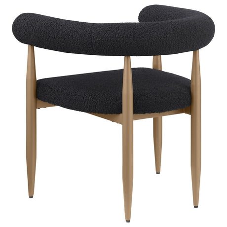 Dunmore Black Boucle Dining Arm Chair, Set of 2 by Coaster at Eve Furniture