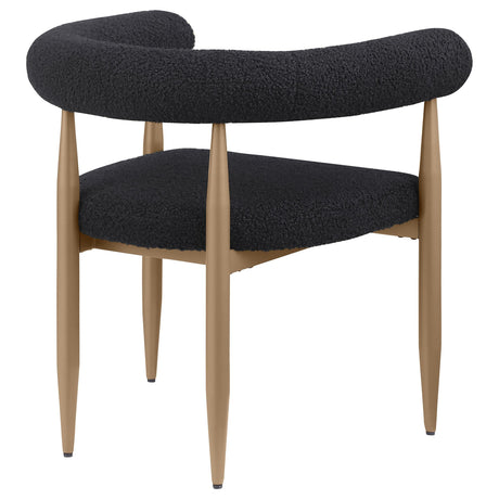 Dunmore Black Boucle Dining Arm Chair, Set of 2 by Coaster at Eve Furniture
