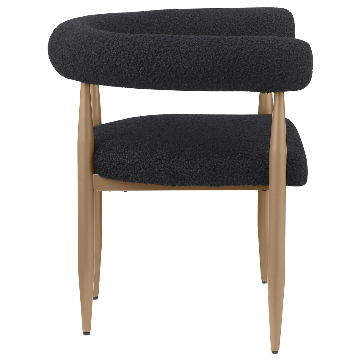 Dunmore Black Boucle Dining Arm Chair, Set of 2 by Coaster at Eve Furniture