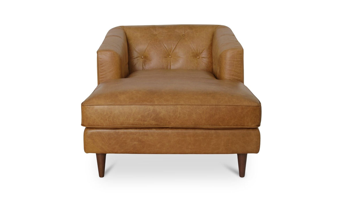 Dunmore Chaise Tan by Moe's Home at Eve Furniture