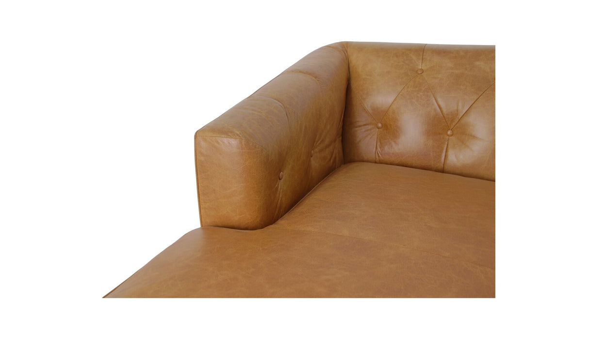 Dunmore Chaise Tan by Moe's Home at Eve Furniture