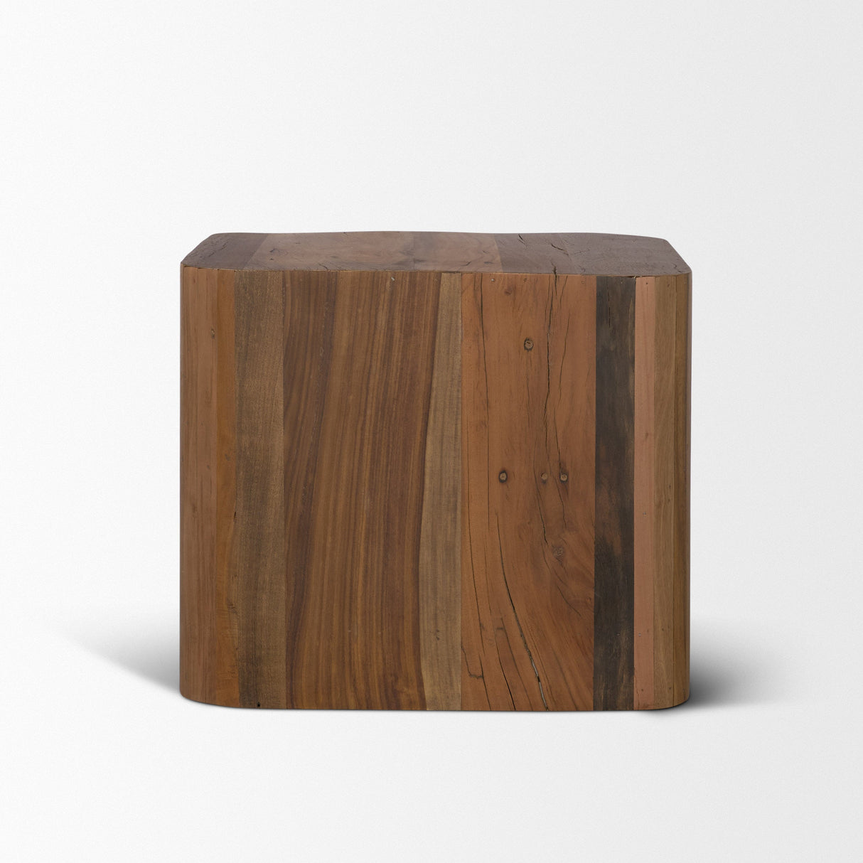 Dunmore Solid Wood Rectangular Open Shelf Side Table by Mercana at Eve Furniture