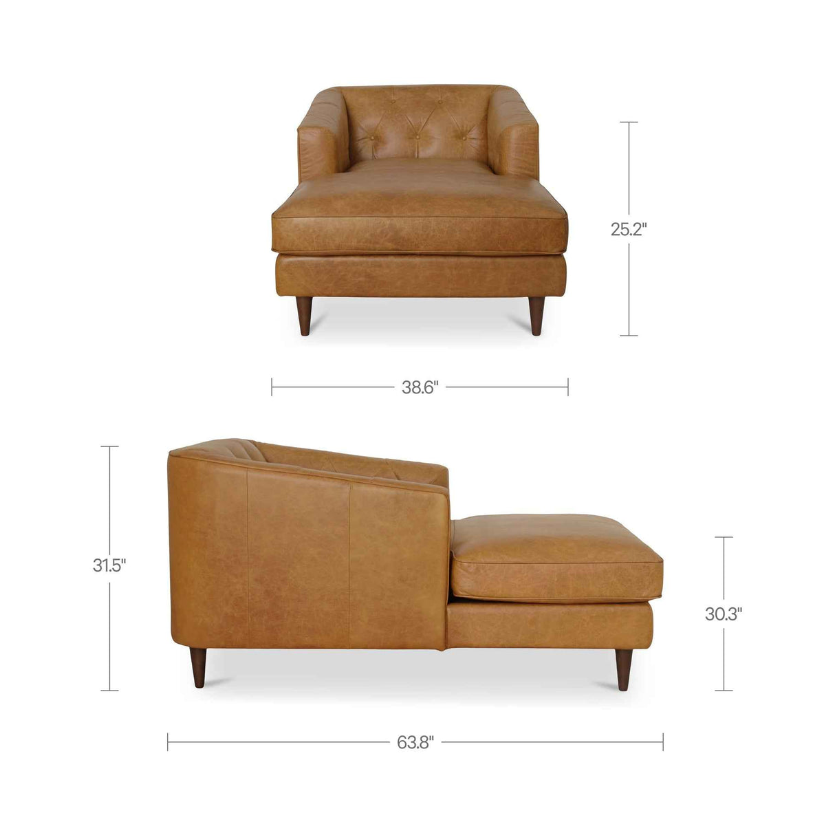 Dunmore Tan Chaise