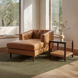 Dunmore Tan Chaise by Moe's Home at Eve Furniture